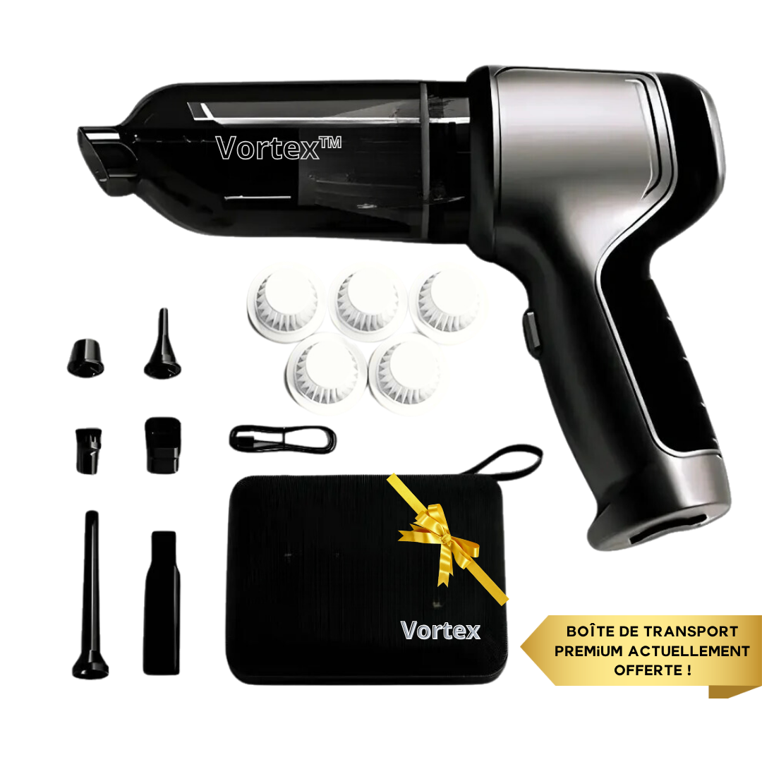 Aspirateur Vortex™ Pro : L’Essentiel pour une Voiture Impeccable